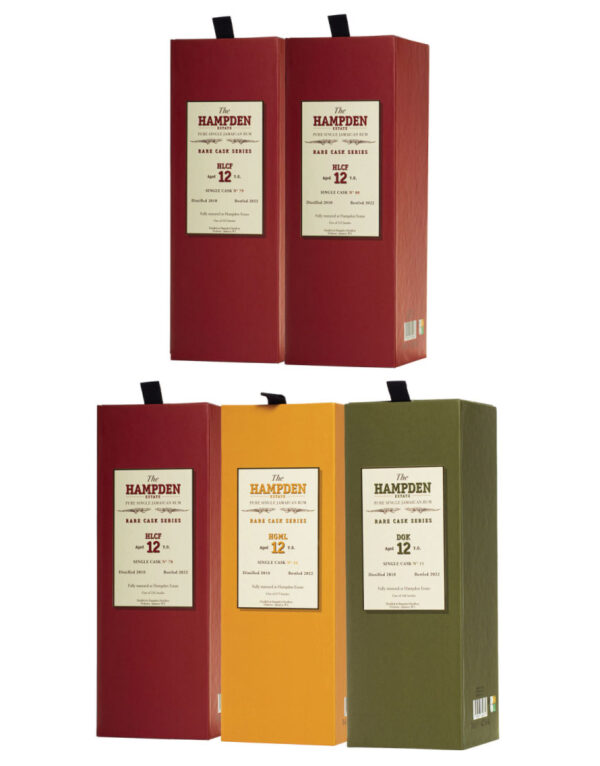 Hampden 12 Years Rare Cask Boxed Set 5x700ml